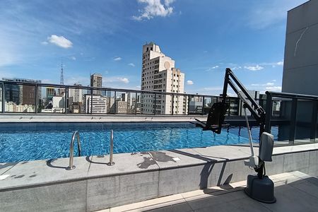 Studio para alugar com 22m², 1 quarto e sem vagaPiscina