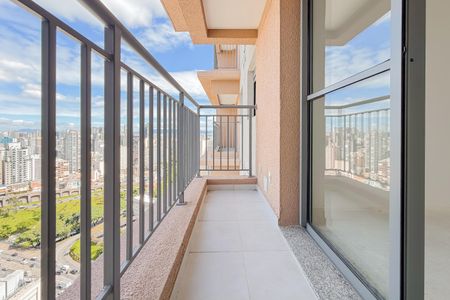 Varanda da Sala de apartamento à venda com 1 quarto, 28m² em Liberdade, São Paulo