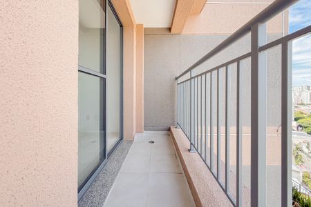 Varanda da Sala de apartamento à venda com 1 quarto, 28m² em Liberdade, São Paulo