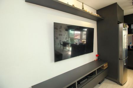 Sala de apartamento à venda com 2 quartos, 100m² em Jardim Santo Alberto, Santo André