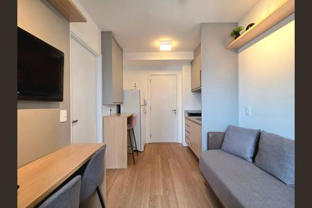 Sala/Cozinha de apartamento para alugar com 1 quarto, 25m² em Vila Nova Conceição, São Paulo