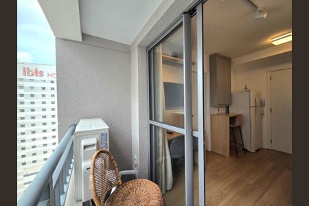 Apartamento para alugar com 25m², 1 quarto e sem vagaVaranda