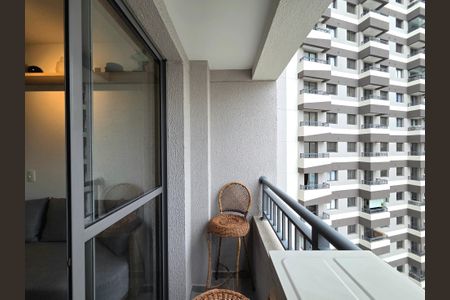 Apartamento para alugar com 25m², 1 quarto e sem vagaVaranda