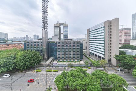 Varanda - Vista de kitnet/studio para alugar com 1 quarto, 25m² em Vila Cordeiro, São Paulo