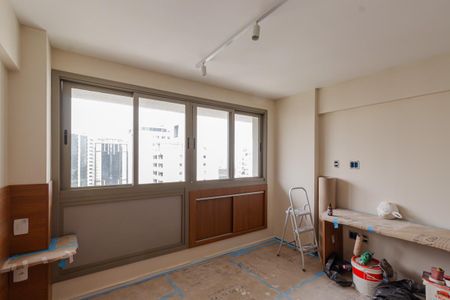 Sala de kitnet/studio à venda com 1 quarto, 26m² em Indianópolis, São Paulo