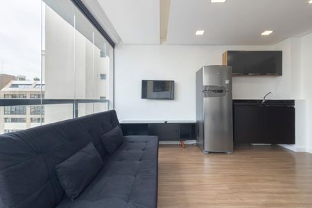 Studio à venda com 47m², 1 quarto e 1 vagaVaranda