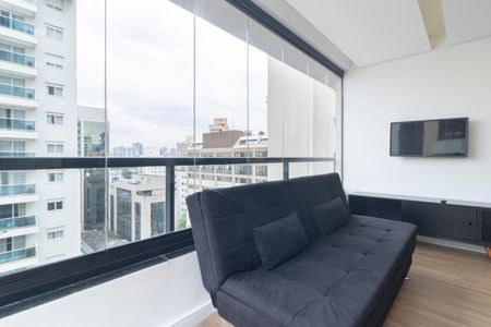 Studio à venda com 47m², 1 quarto e 1 vagaVaranda