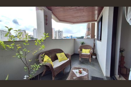 Varanda  de apartamento à venda com 3 quartos, 130m² em Vila Caminho do Mar, São Bernardo do Campo