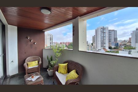 Varanda  de apartamento à venda com 3 quartos, 130m² em Vila Caminho do Mar, São Bernardo do Campo