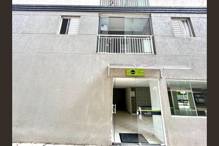 Apartamento para alugar com 63m², 3 quartos e 1 vagaPlaca instalada na fachada do imóvel 