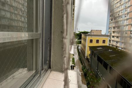 Vista da Sala de apartamento para alugar com 1 quarto, 45m² em Aparecida, Santos