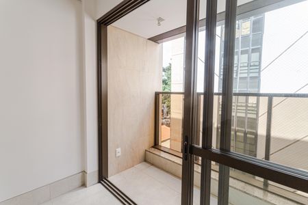 Varanda da Sala de apartamento à venda com 2 quartos, 66m² em Savassi, Belo Horizonte