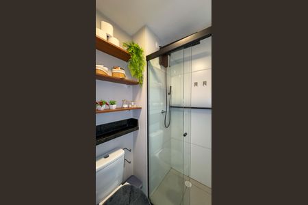 Apartamento para alugar com 27m², 1 quarto e sem vaga Apartamento para alugar com 27m², 1 quarto e sem vagaBanheiro da Suíte