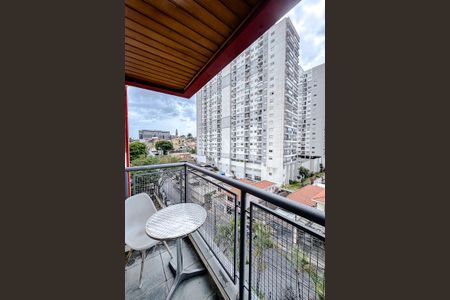 Varanda da Sala de apartamento para alugar com 2 quartos, 57m² em Vila Regente Feijó, São Paulo