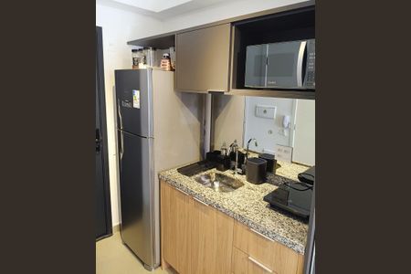 Cozinha de kitnet/studio à venda com 1 quarto, 25m² em Moema, São Paulo