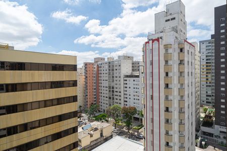Vista da Varanda do Quarto de kitnet/studio à venda com 1 quarto, 35m² em Consolação, São Paulo