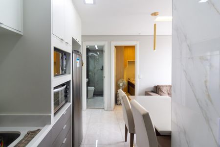 Apartamento à venda com 40m², 2 quartos e 1 vagaCozinha integrada com área de serviço