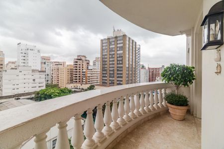 Varanda de apartamento à venda com 3 quartos, 210m² em Cerqueira César, São Paulo