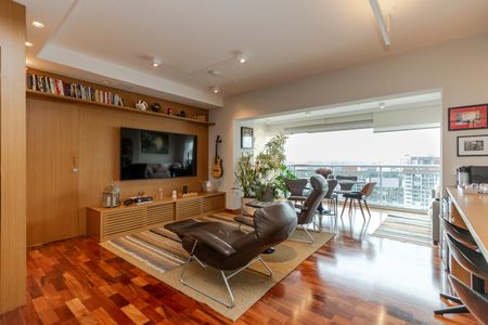 Sala de apartamento para alugar com 1 quarto, 73m² em Jardim das Acacias, São Paulo