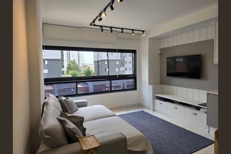 Apartamento à venda com 70m², 2 quartos e 1 vagaSala e cozinha integrada 