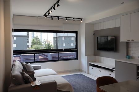 Apartamento à venda com 70m², 2 quartos e 1 vagaSala e cozinha integrada 