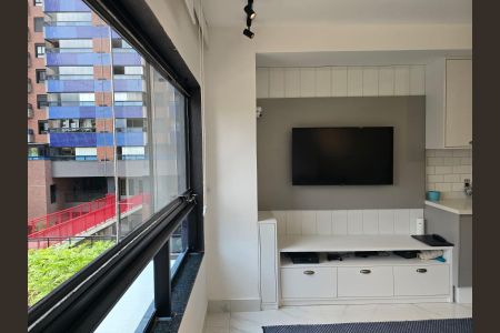 Apartamento à venda com 70m², 2 quartos e 1 vagaSala e cozinha integrada 