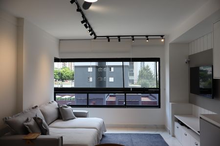 Apartamento à venda com 70m², 2 quartos e 1 vagaSala e cozinha integrada 