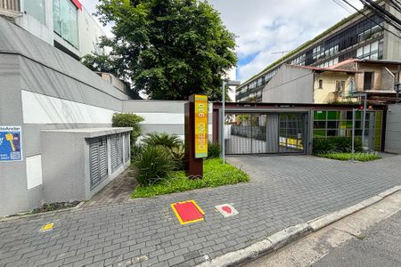 Studio para alugar com 33m², 1 quarto e 1 vagafachada da entrada