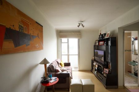 Sala de estar- Sala de jantar de apartamento à venda com 1 quarto, 50m² em Jardim Taquaral, São Paulo