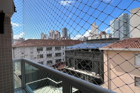 Varanda da Sala de apartamento para alugar com 2 quartos, 61m² em Vila Belmiro, Santos