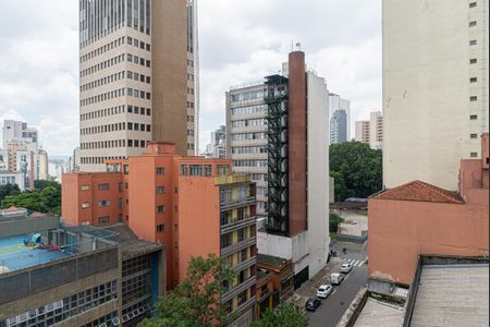 Studio para alugar com 25m², 1 quarto e sem vagaVista da Varanda do Quarto