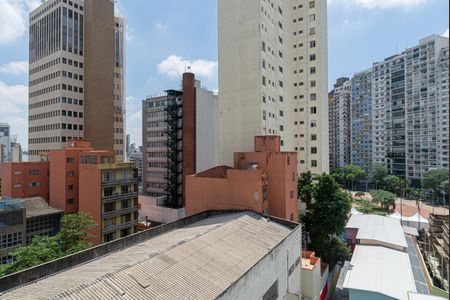 Studio para alugar com 31m², 1 quarto e sem vagaVista da Varanda do Quarto