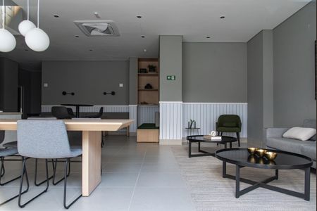 Studio para alugar com 26m², 1 quarto e sem vaga Studio para alugar com 26m², 1 quarto e sem vagaÁrea comum - Salão de festas