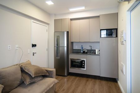 Sala / Cozinha de apartamento à venda com 1 quarto, 26m² em Consolação, São Paulo