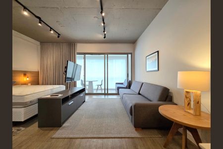 Sala de apartamento para alugar com 1 quarto, 61m² em Moema, São Paulo