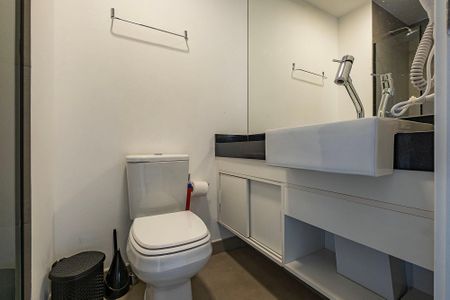 Banheiro de kitnet/studio à venda com 1 quarto, 34m² em Cerqueira César, São Paulo