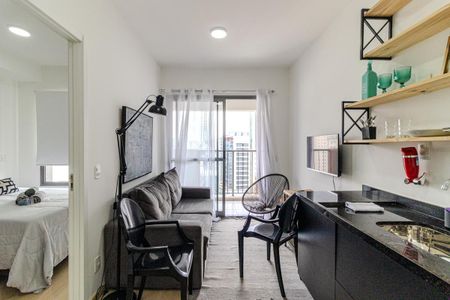 Sala de apartamento à venda com 1 quarto, 32m² em Consolação, São Paulo