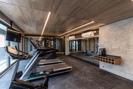 Studio para alugar com 28m², 1 quarto e sem vaga Studio para alugar com 28m², 1 quarto e sem vagaAcademia