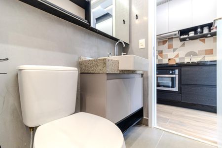 Studio para alugar com 28m², 1 quarto e sem vaga Studio para alugar com 28m², 1 quarto e sem vagaBanheiro