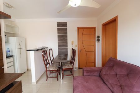 Sala de apartamento para alugar com 1 quarto, 36m² em Residencial Florida, Ribeirão Preto