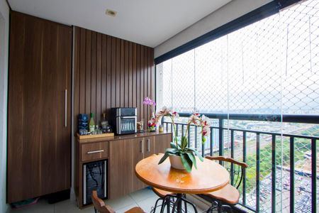 Varanda da sala de apartamento à venda com 2 quartos, 69m² em Campestre, Santo André