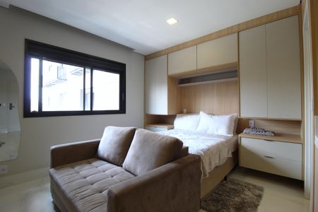 Studio à venda com 27m², 1 quarto e sem vagaSala/Quarto