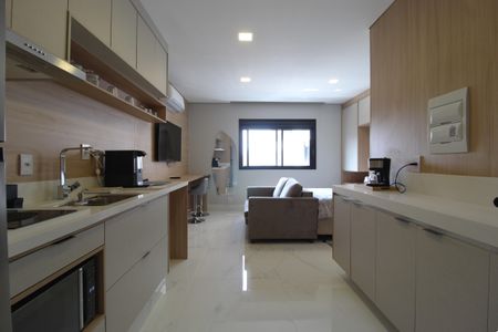 Cozinha de kitnet/studio à venda com 1 quarto, 27m² em Vila Olímpia, São Paulo