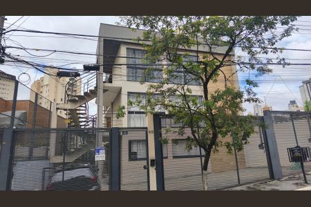 Studio para alugar com 38m², 1 quarto e sem vaga Studio para alugar com 38m², 1 quarto e sem vagaFachada + Plaquinha