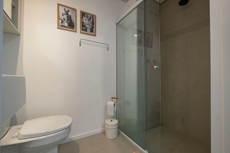 Studio para alugar com 25m², 1 quarto e sem vaga Studio para alugar com 25m², 1 quarto e sem vagaBanheiro