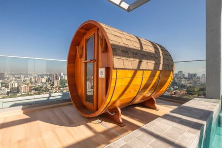 Studio para alugar com 25m², 1 quarto e sem vaga Studio para alugar com 25m², 1 quarto e sem vagaSauna