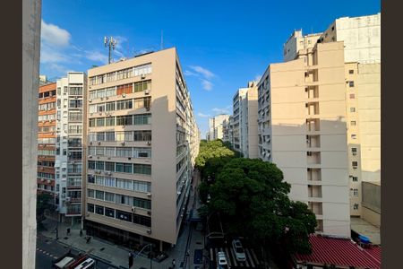 Sala - vista de apartamento à venda com 1 quarto, 40m² em Copacabana, Rio de Janeiro
