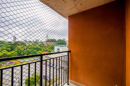 Varanda da sala de apartamento para alugar com 2 quartos, 55m² em Jardim, Santo André