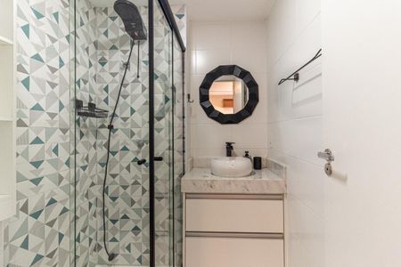 Banheiro de apartamento para alugar com 1 quarto, 25m² em Vila Buarque, São Paulo