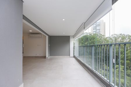 Varanda da Sala de apartamento para alugar com 3 quartos, 133m² em Vila Andrade, São Paulo